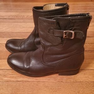 Frye Engineer black zipper boots